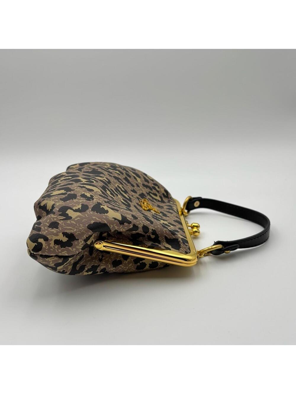 Vivienne Westwood Leopard Print Granny Frame Crossbody Bag - Picture 4 of 7